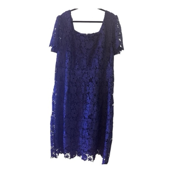 June + Vie Plus Size Square-Neck Lace Dress Size 18/20 NWT - Picture 2 of 6